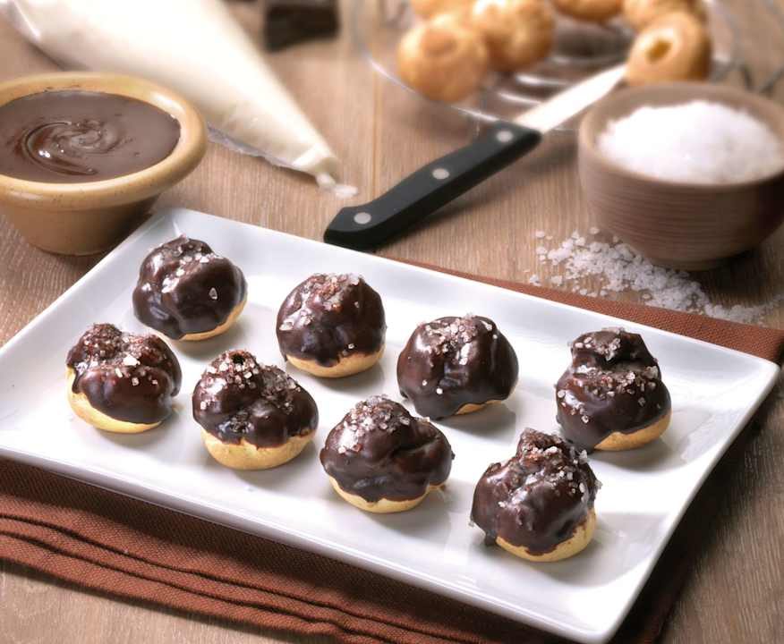 Bigné al Gorgonzola ricoperti di cioccolato Low Fat