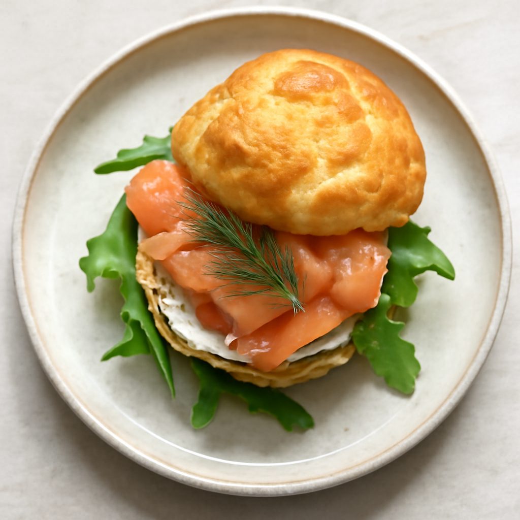 Bignè al salmone proteico low-carb