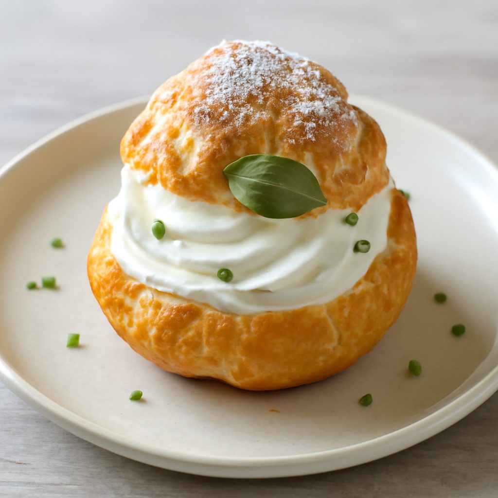 Bignè proteici fit con crema di verdure e coulis di peperoni