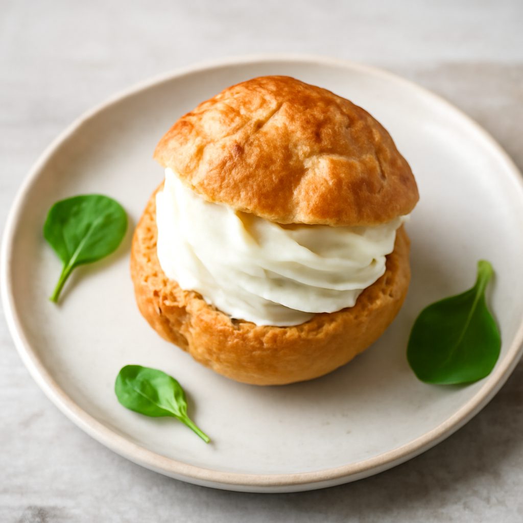 Bignè con Crema di Piselli