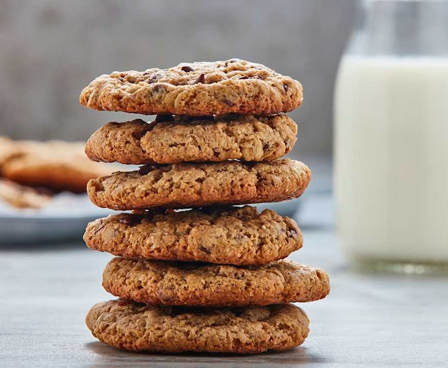 Biscotti all'avena con gocce di cioccolato (senza glutine) Low Carb