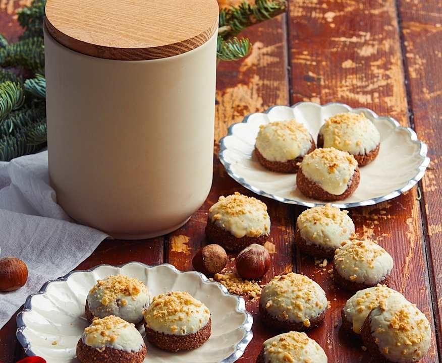 Biscotti alle nocciole glassati Protein