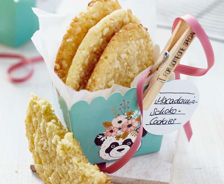 Biscotti cioccolato bianco e noci di macadamia Protein