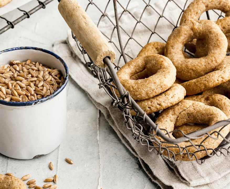 Biscotti di farro con sciroppo d'agave e yogurt Protein
