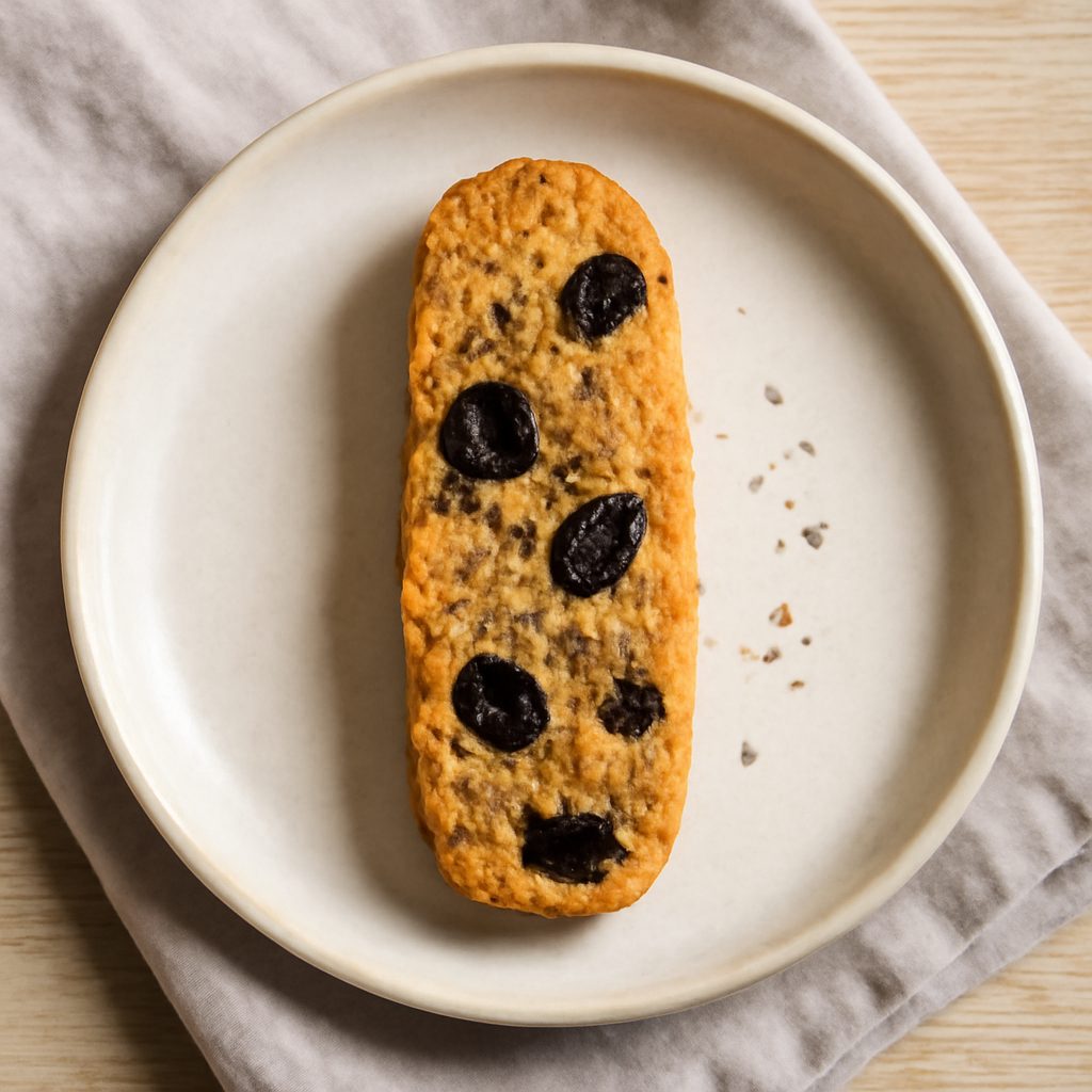Biscotti salati proteici con olive nere e semi di chia - Low Carb
