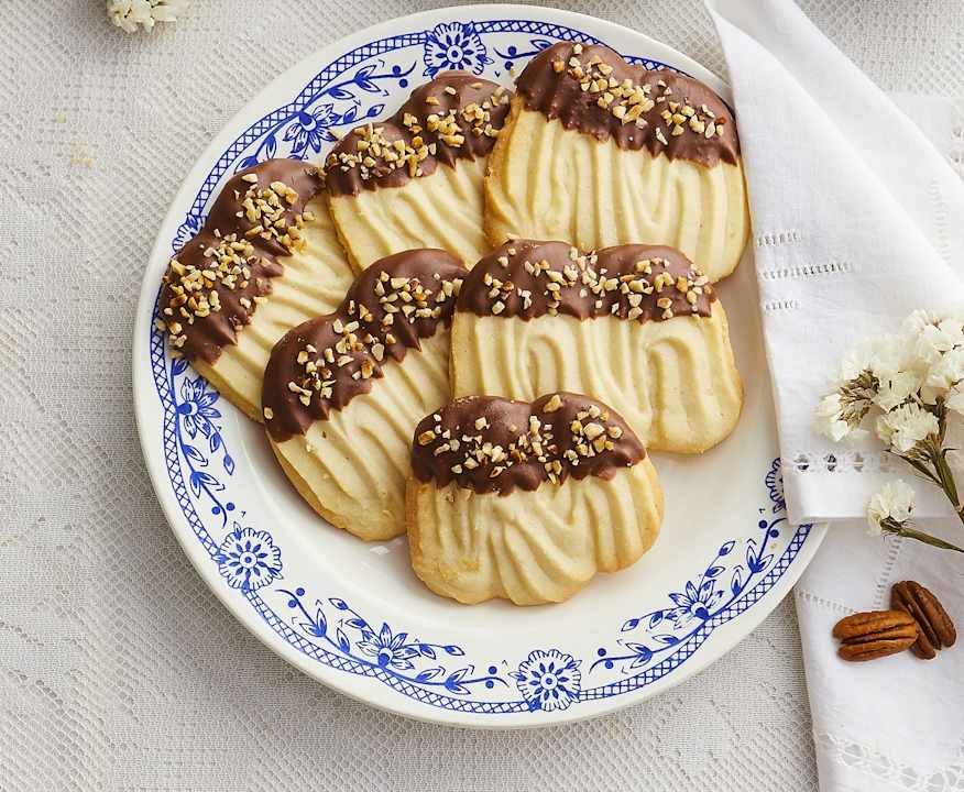 Biscotti spritz al cioccolato e noci pecan Protein