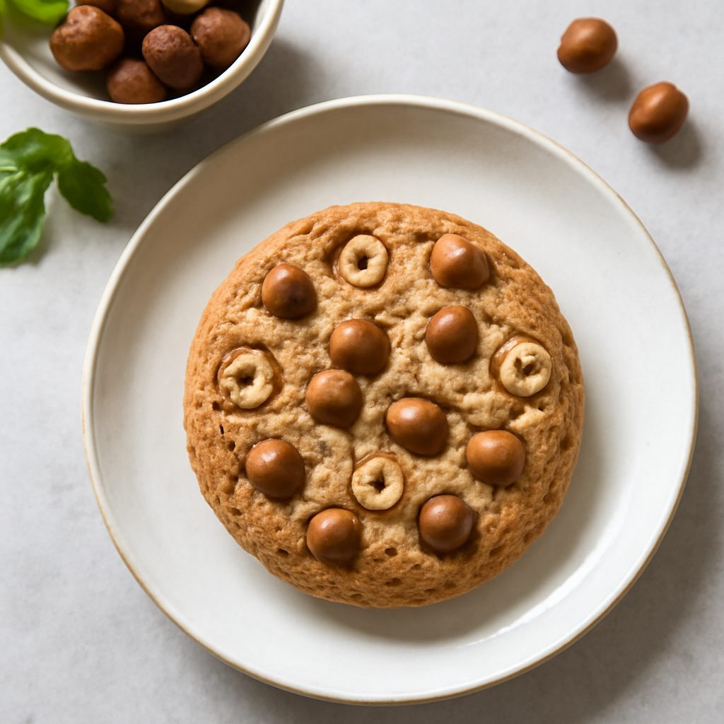 Biscotto alle nocciole proteico low-carb glassato