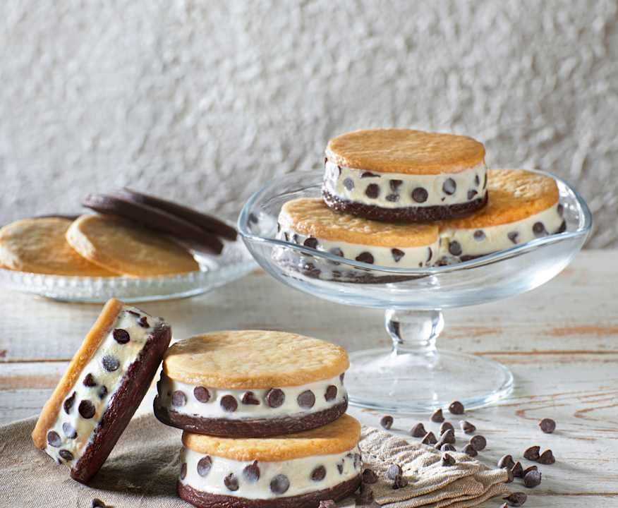 Biscotto gelato panna e cioccolato Low Fat