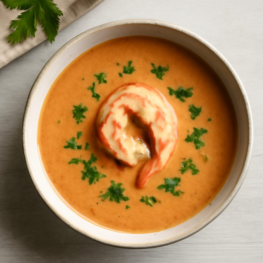 Bisque di capesante con crostini fit e olio al limone Protein