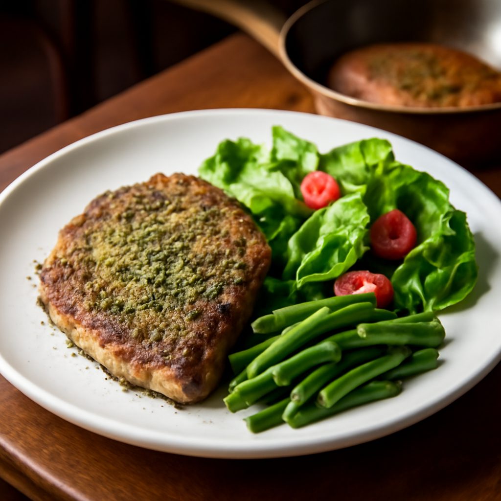 Bistecca alla Parigina con Salsa di Acciughe e Erbe