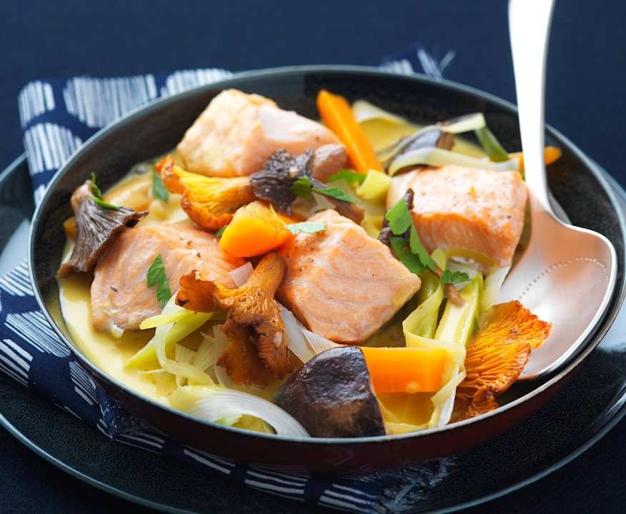Blanquette di salmone e funghi porcini Protein