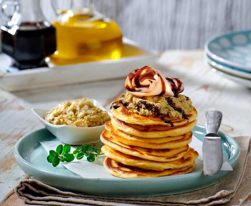 Blinis al pepe con crema di carciofi