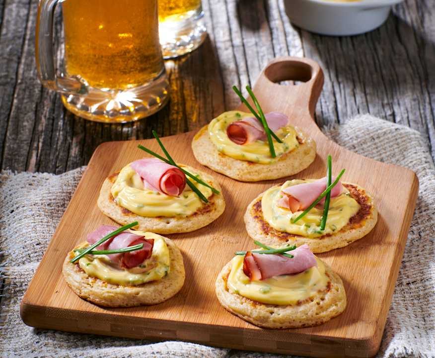 Blinis con prosciutto di Praga Low Fat