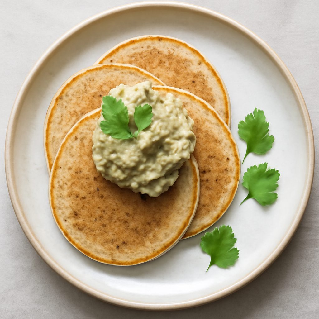 Blinis al Pepe con Crema di Carciofi