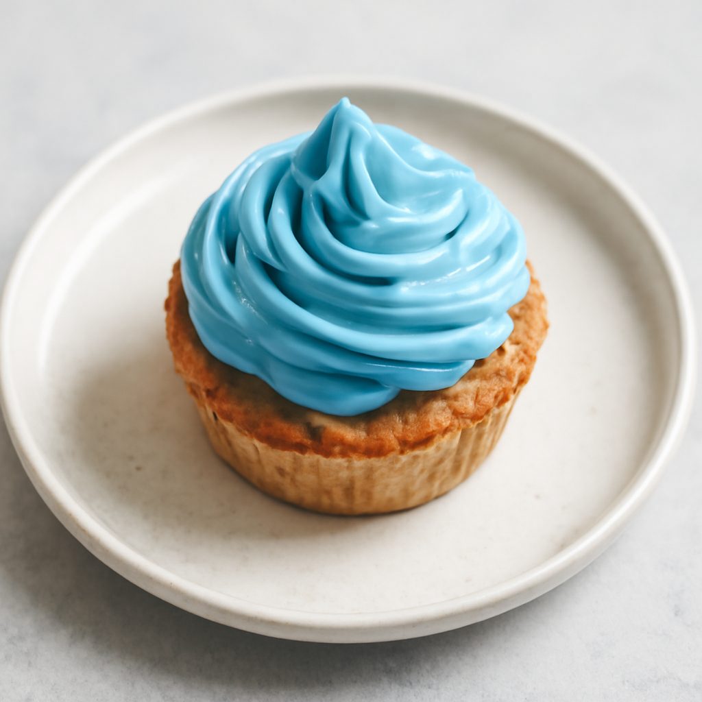 Blu Frosting Cupcake