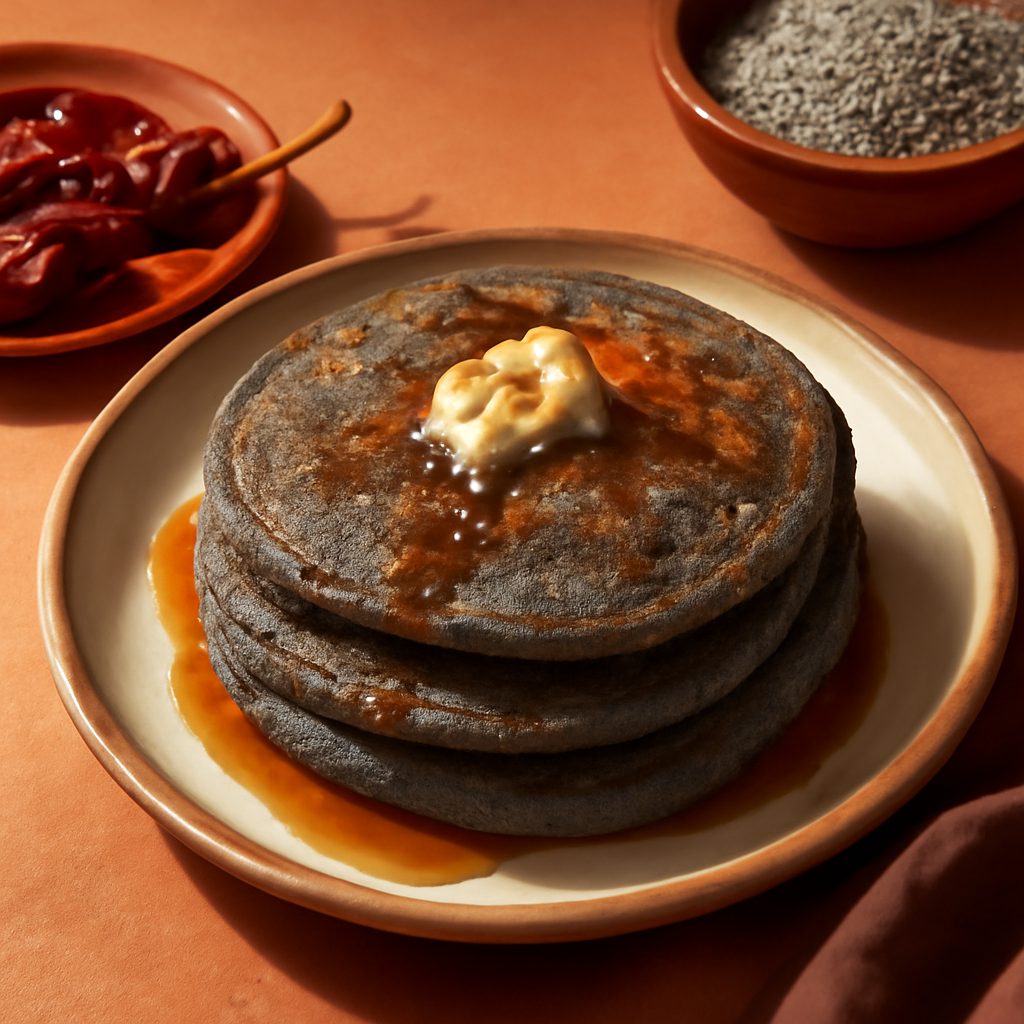 Pancake al mais blu