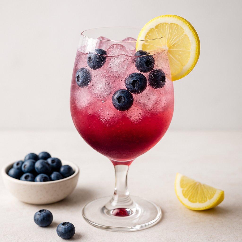 Blueberry Gin and Tonic
