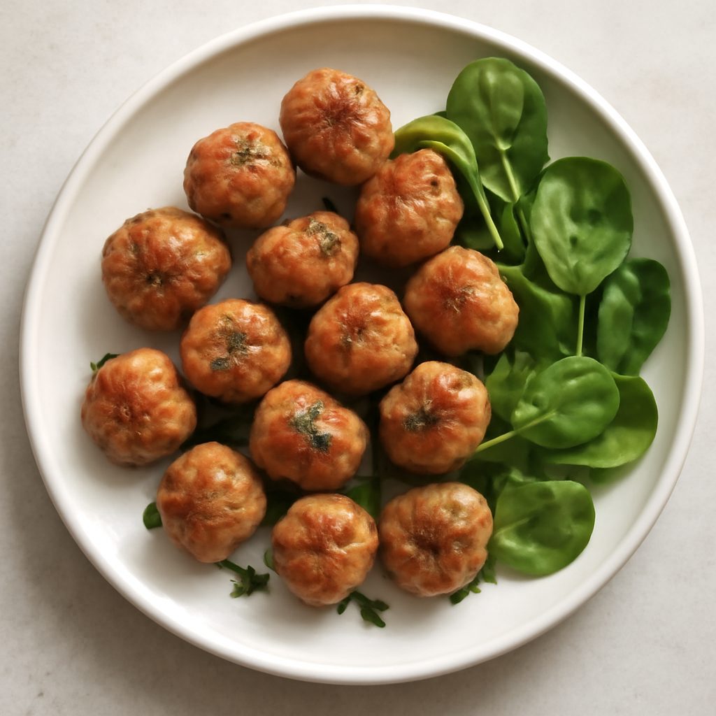 Bocconcini di manzo dorati proteici low-carb