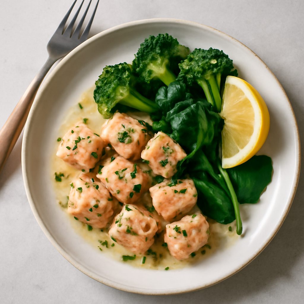 Bocconcini di salmone al vino bianco proteico low-carb