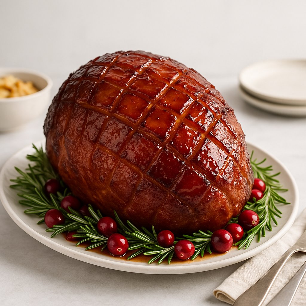 Bourbon-Glazed Ham