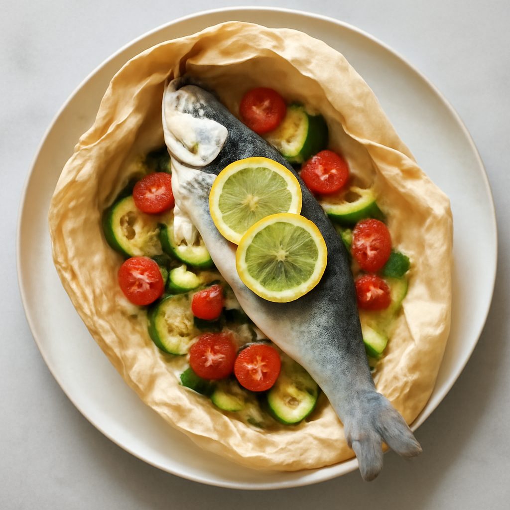 Branzino al cartoccio proteico low-carb