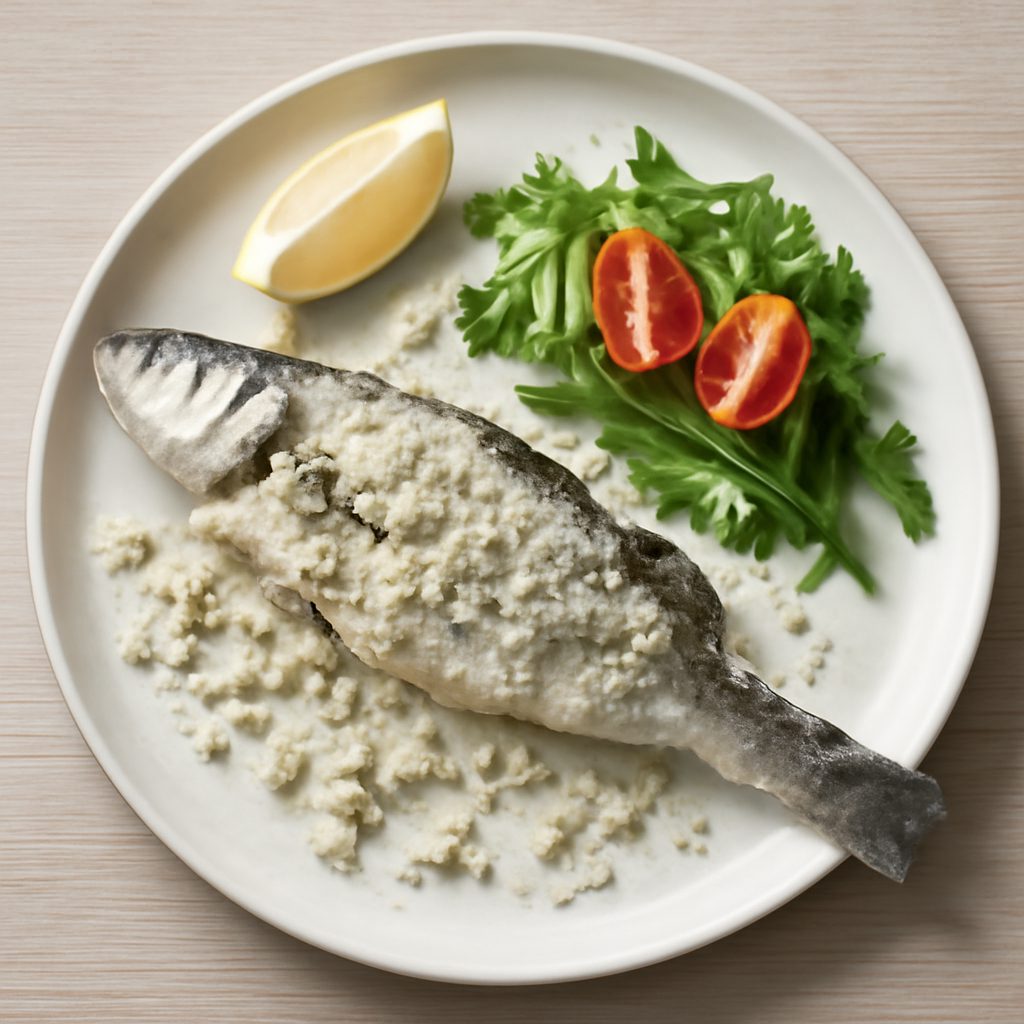 Branzino al sale aromatico proteico low-carb