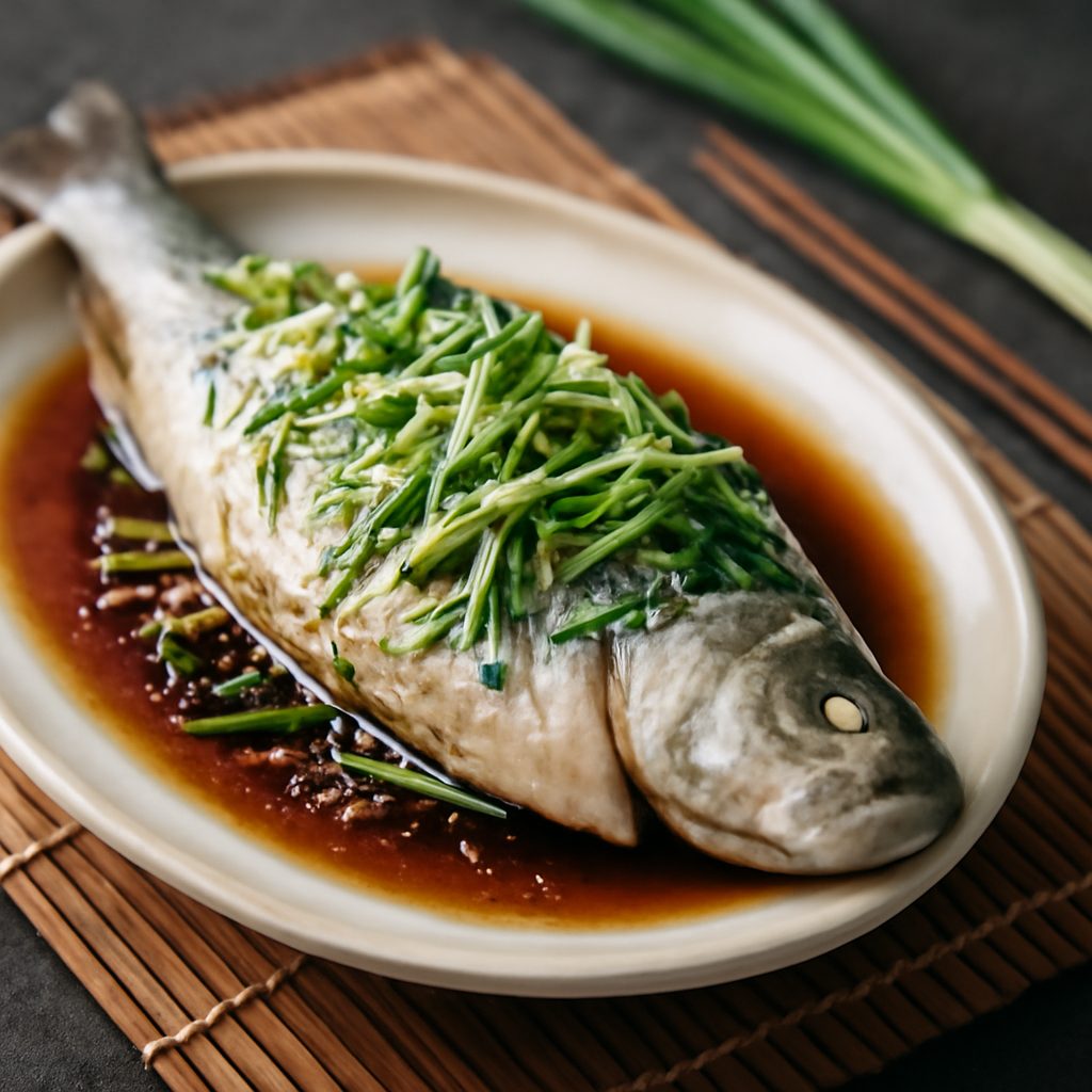 Branzino al Vapore con Zenzero