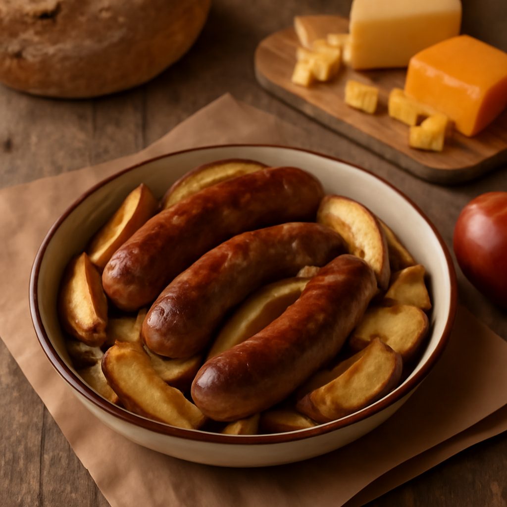Bratwurst, Cipolle e Mele Protein