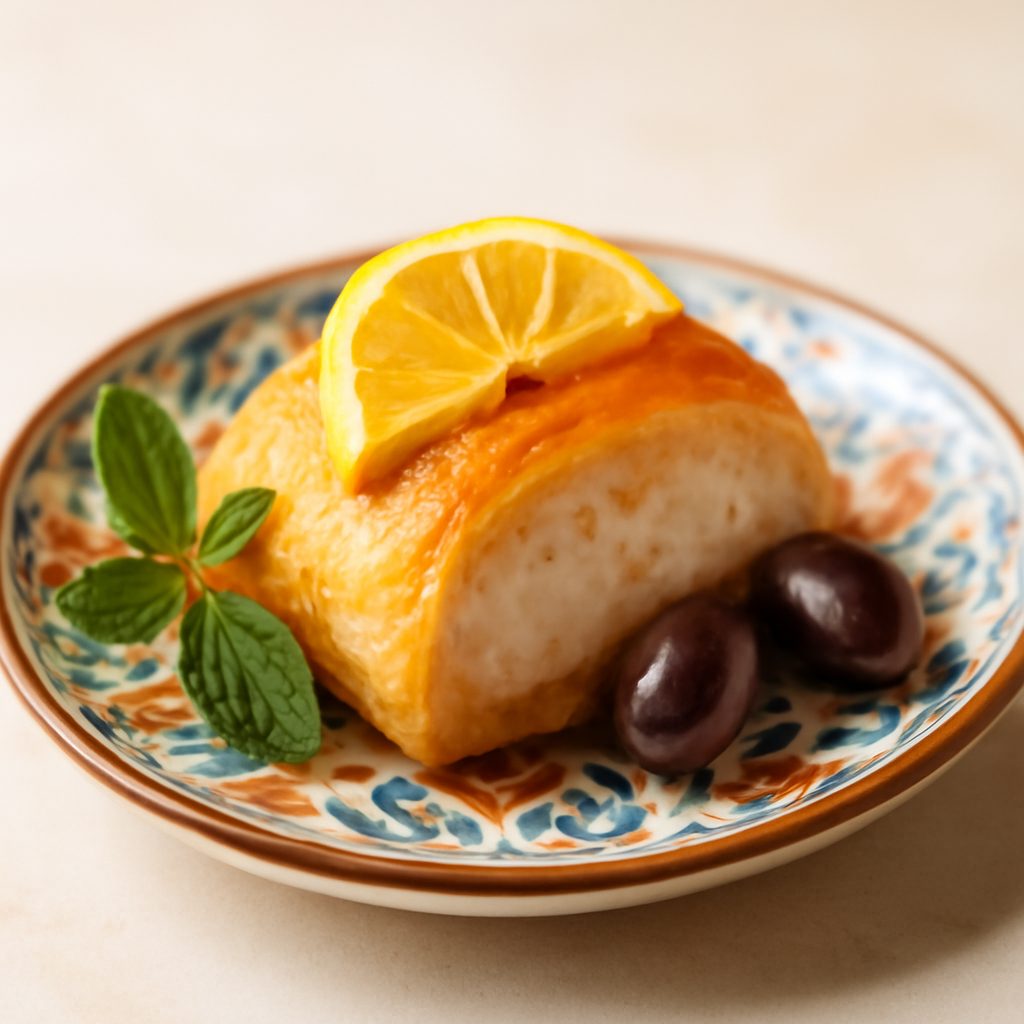 Brick di pollo alle olive e limone confit - Stile nordafricano