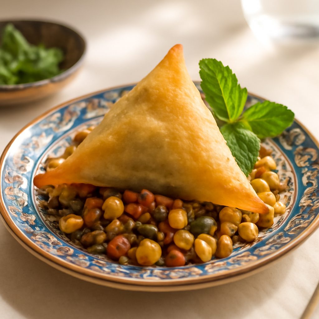 Brick orientale ai legumi light - Samosa croccante italianizzato
