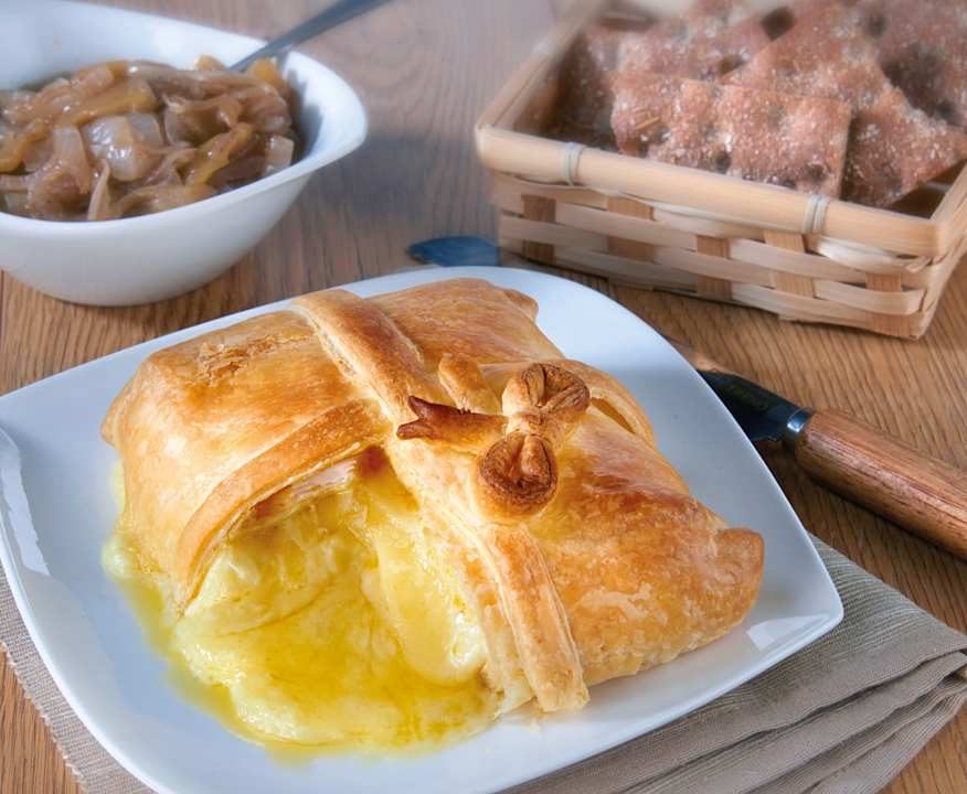 Brie in crosta con cipolle caramellate Low Fat