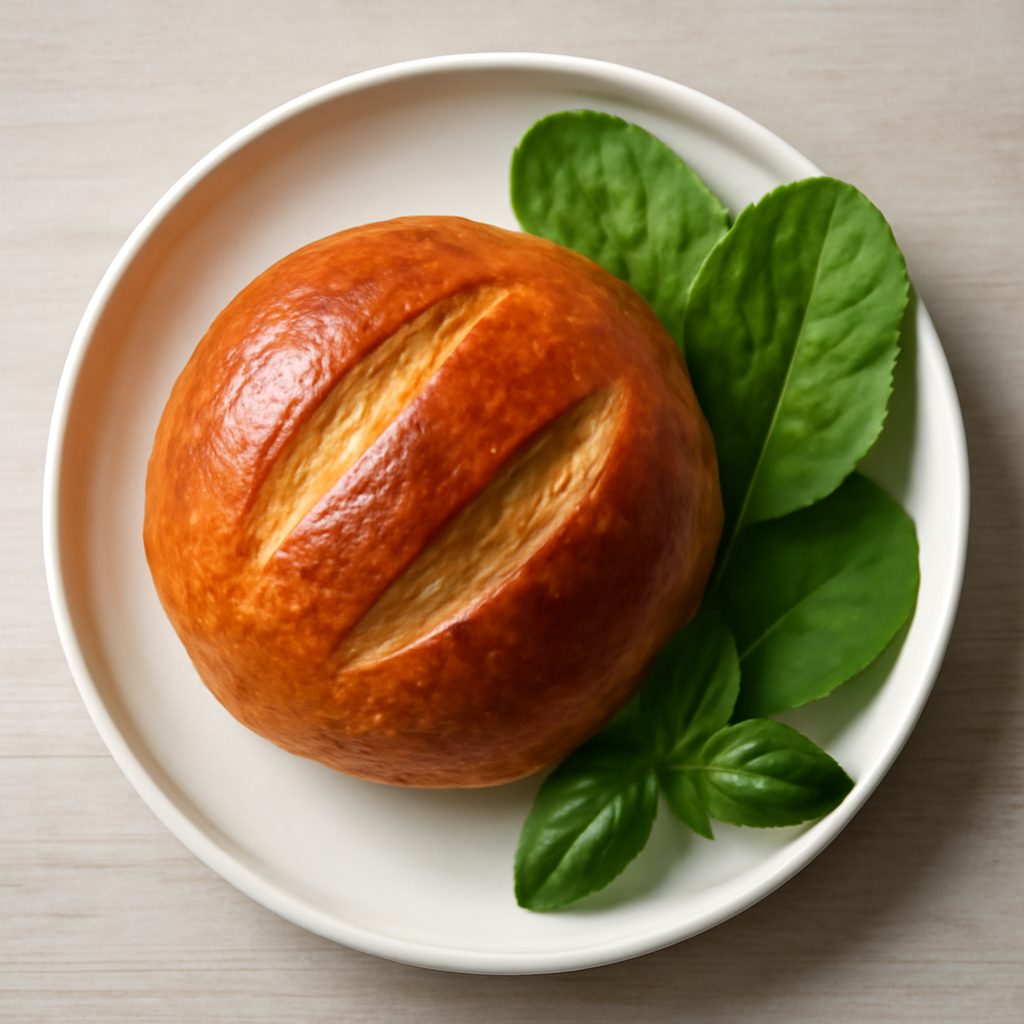 Brioche proteica alle erbe con verdure grigliate e scamorza low-carb