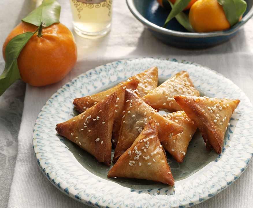 Briouats alla marocchina con miele e semi di sesamo Low Fat