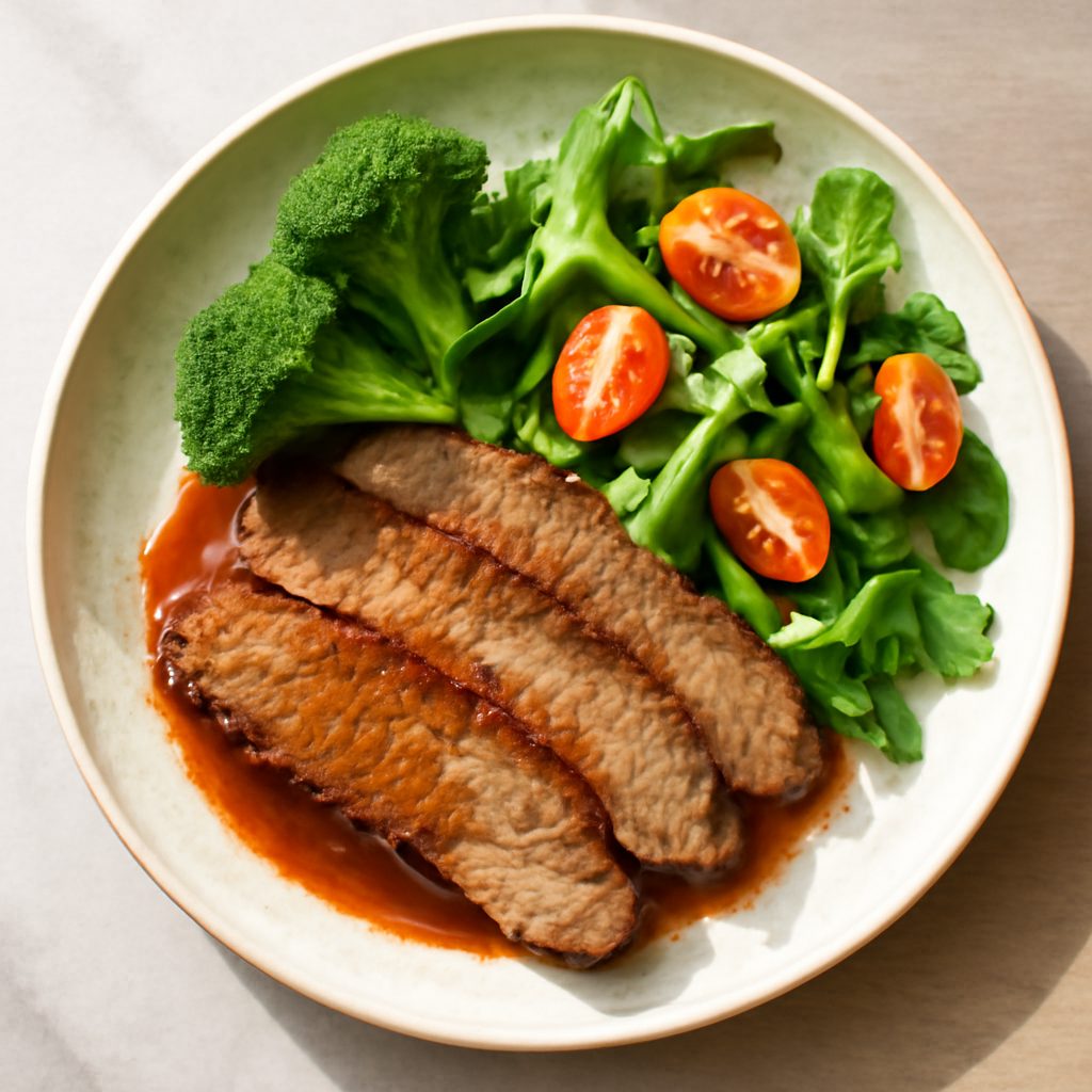 Brisket di manzo proteico sottovuoto low-carb
