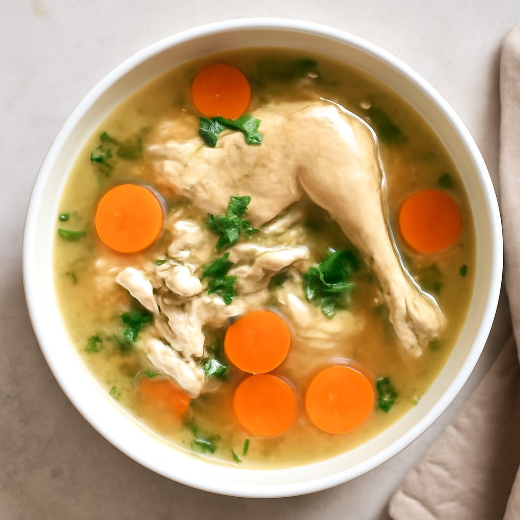 Brodo di gallina proteico low-carb