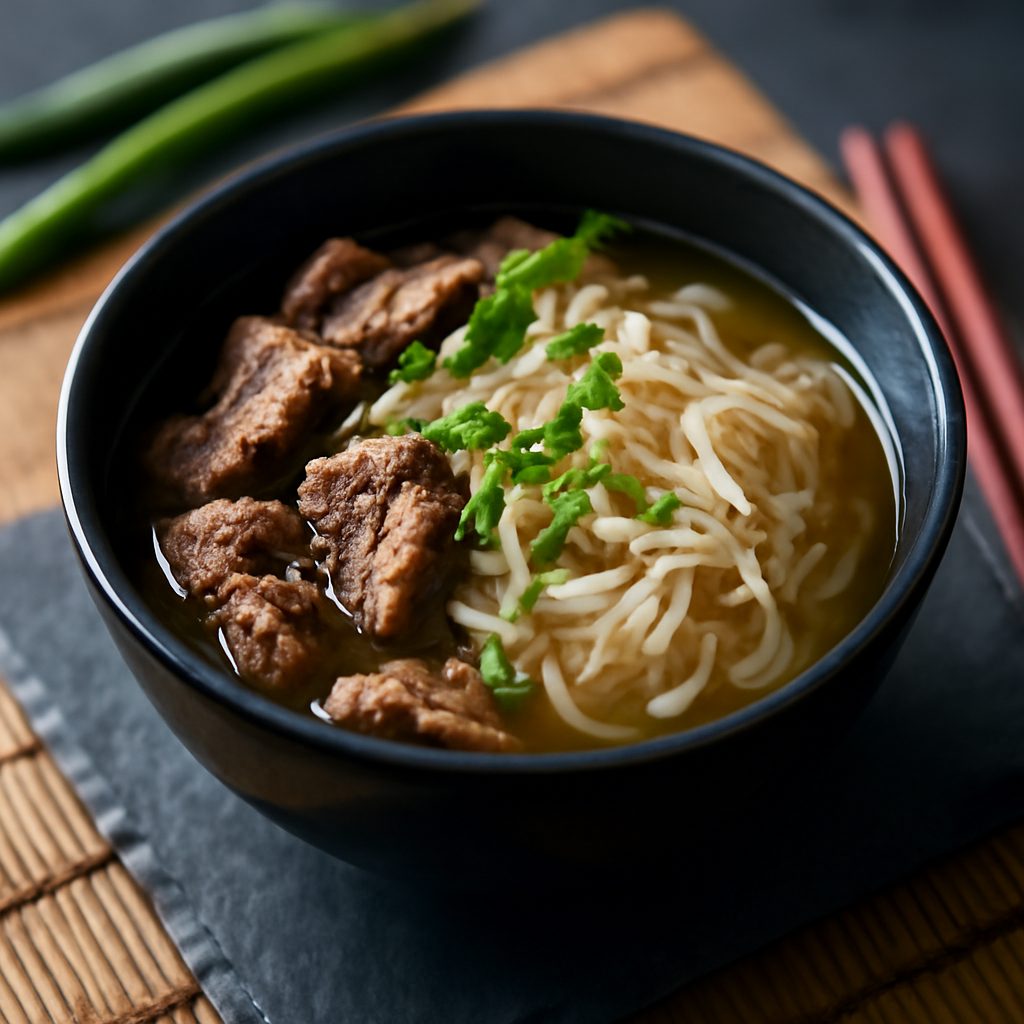 Brodo di Manzo con Noodles di Shirataki alla Cinese Low Fat