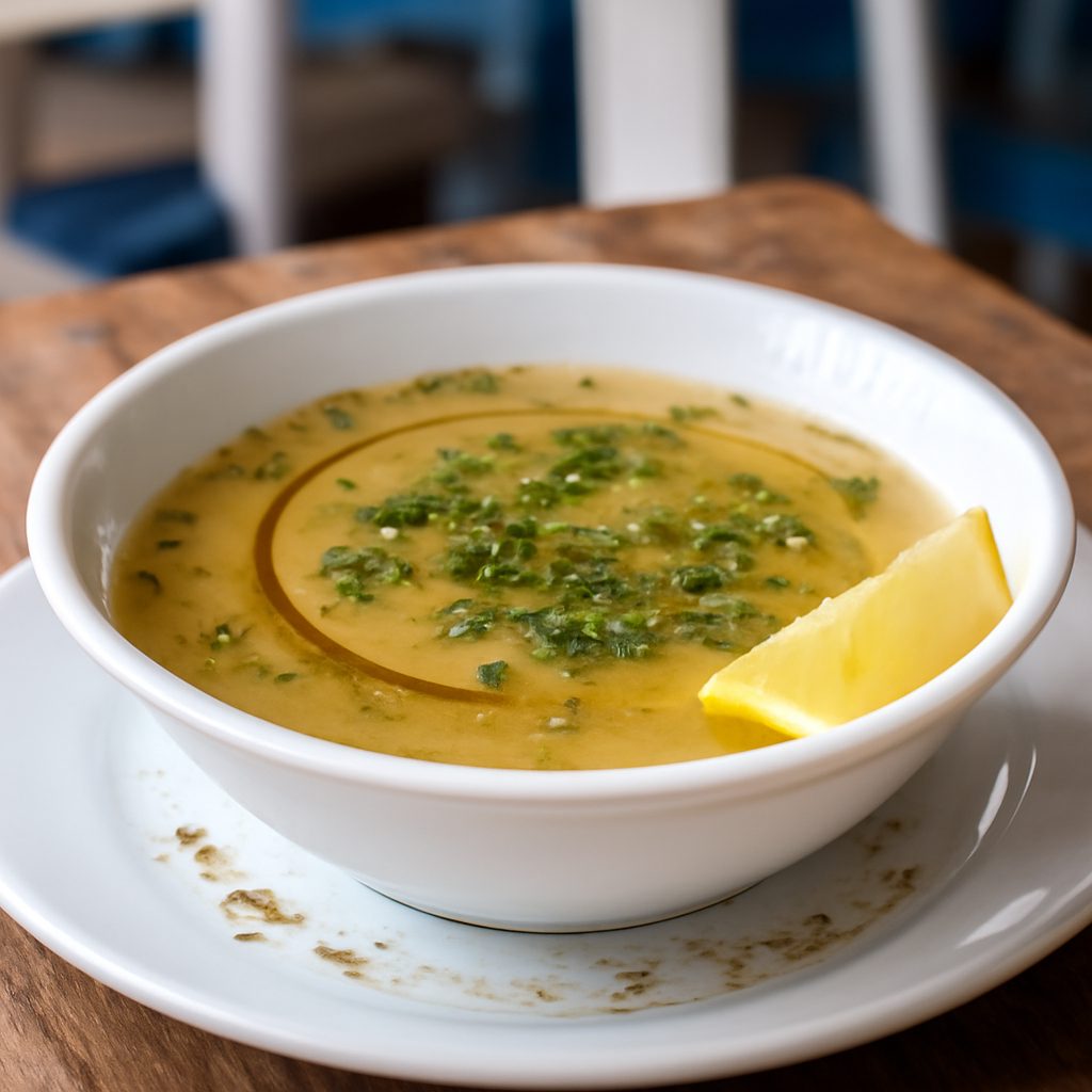 Brodo Greco Limone e Erbe