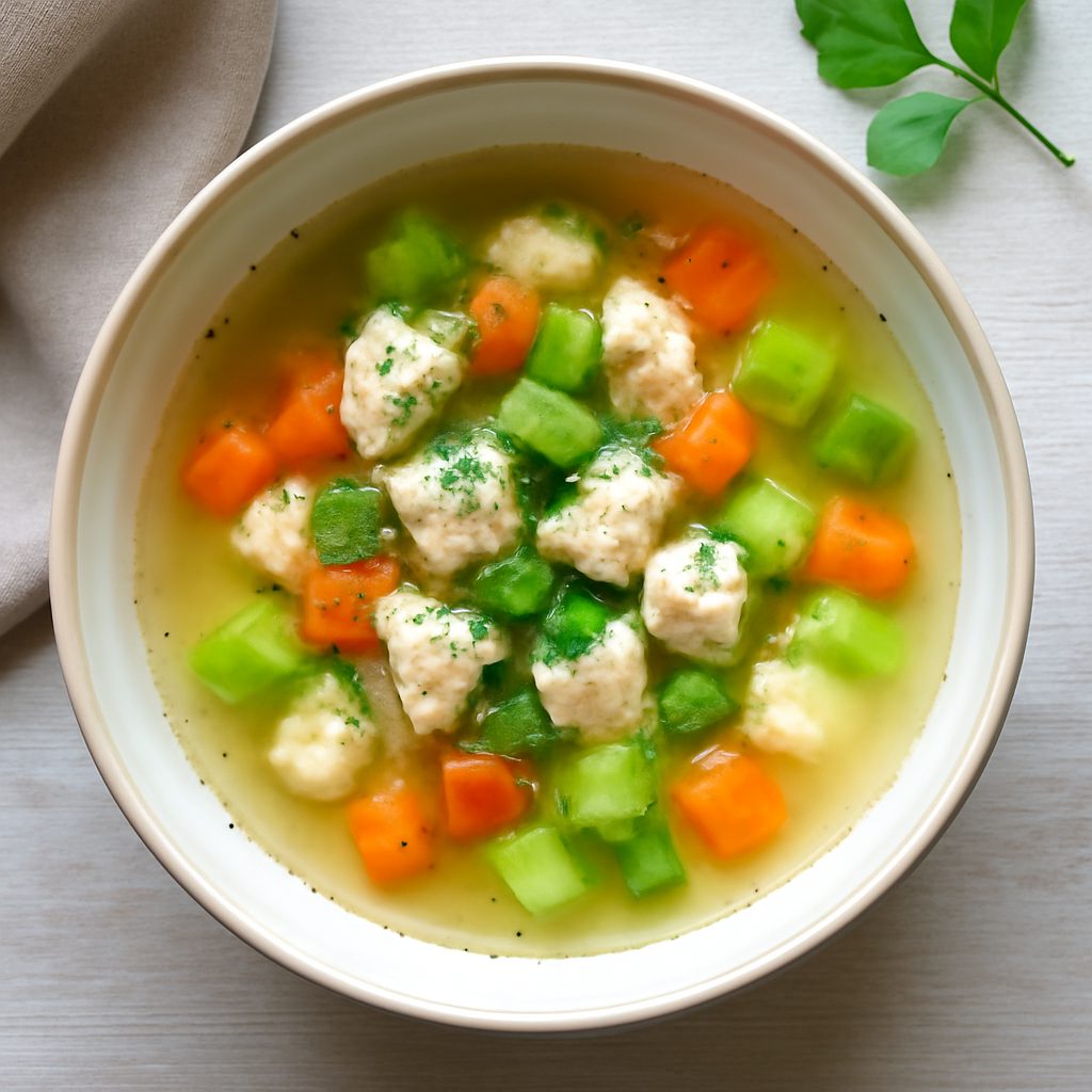 Brodo vegetale proteico low-carb