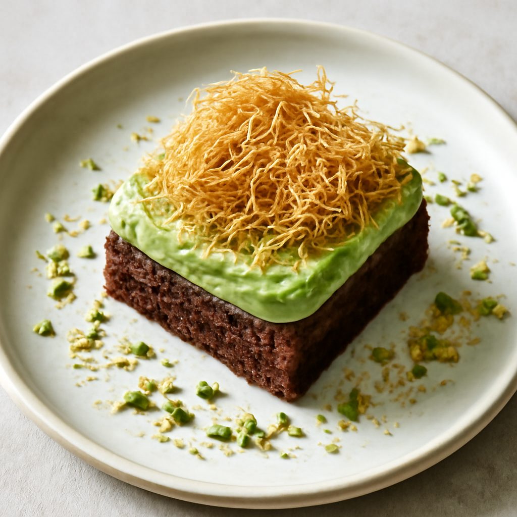 Brownie al Pistacchio e Kataifi