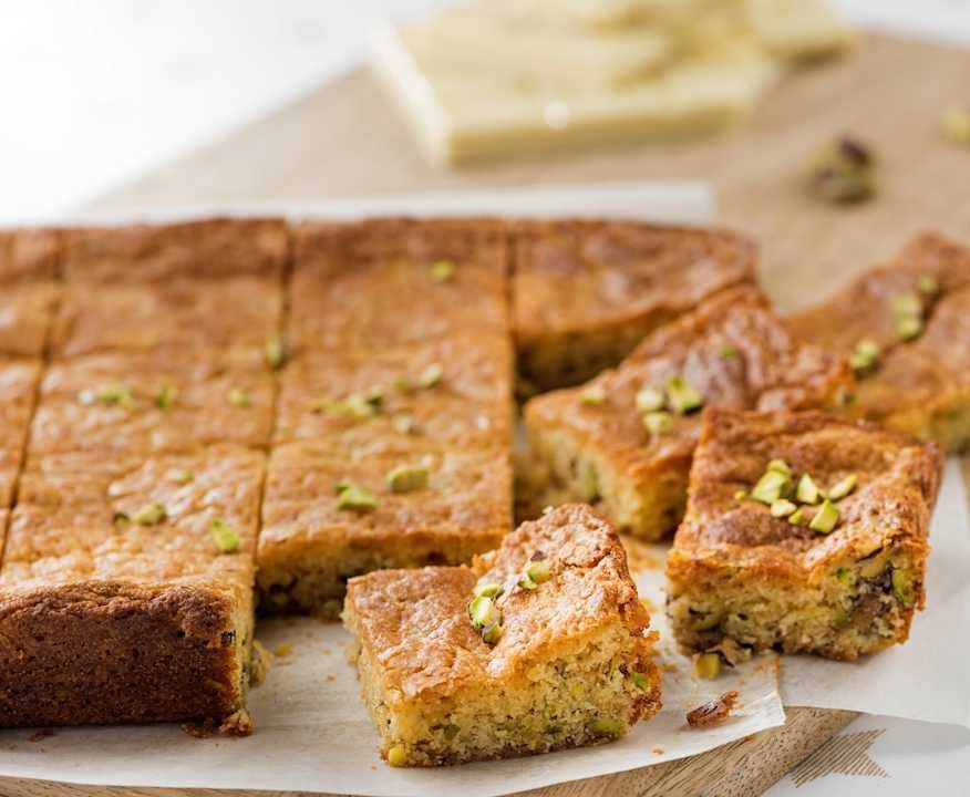 Brownies al cioccolato bianco e pistacchi Low Carb