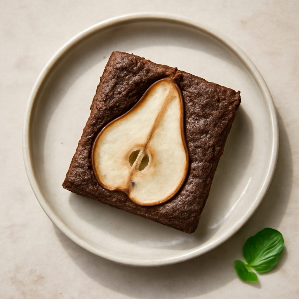 Brownies al cacao e pera