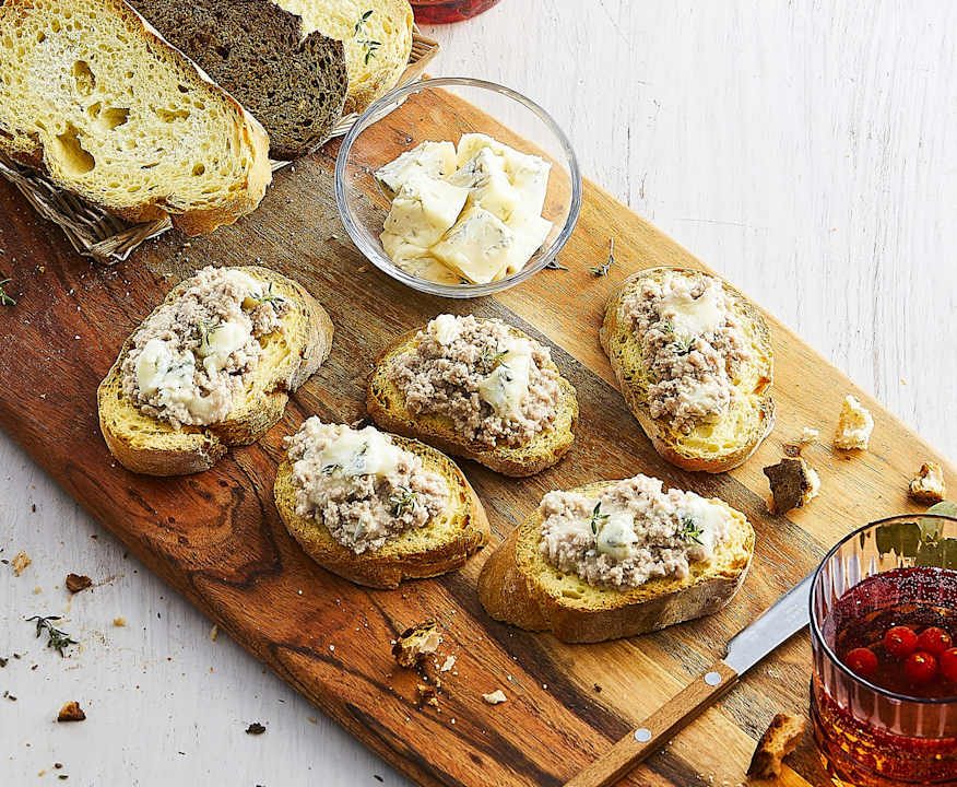Bruschetta salsiccia e Gorgonzola Protein