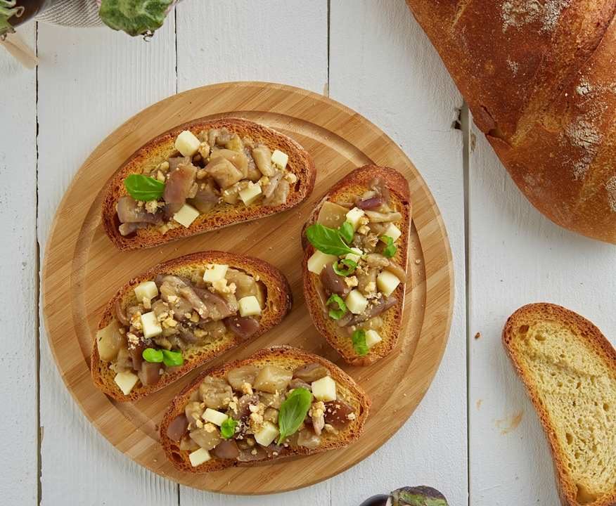 Bruschette con melanzane Protein