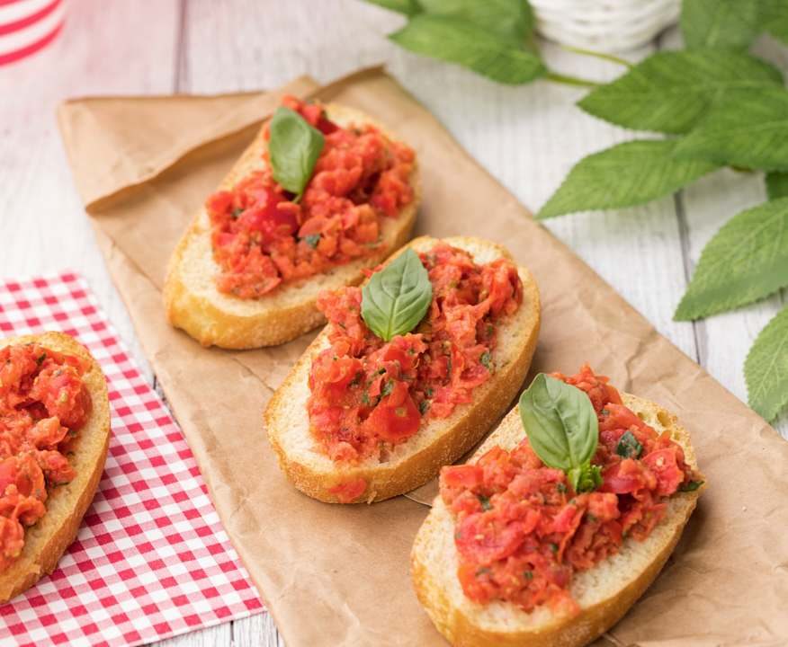 Bruschette con pomodorini Protein
