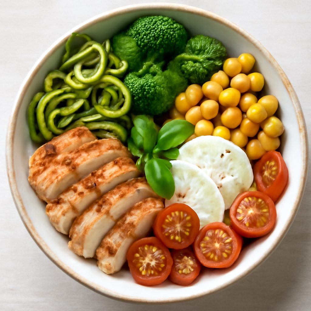 Buddha Bowl con Pollo e Verdure Low Carb
