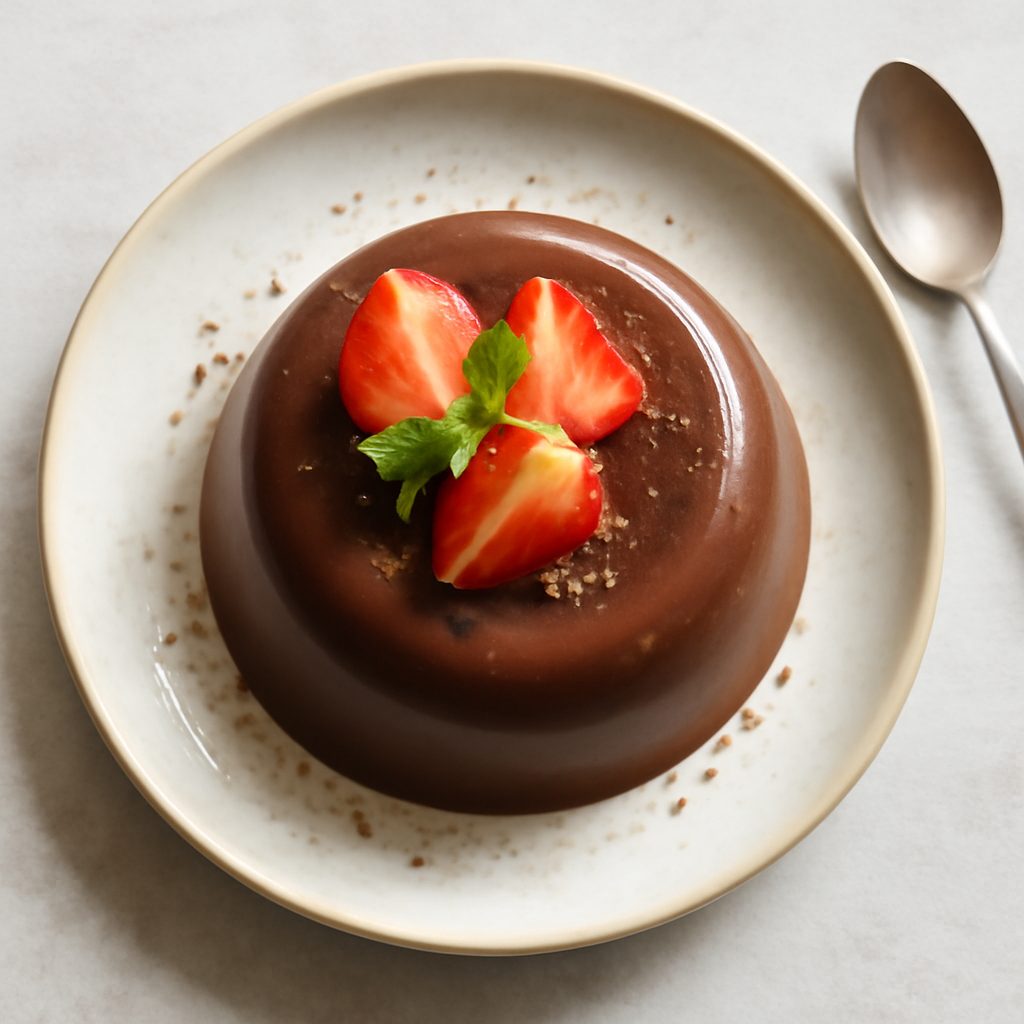 Budino al Cioccolato Proteico Low-Carb