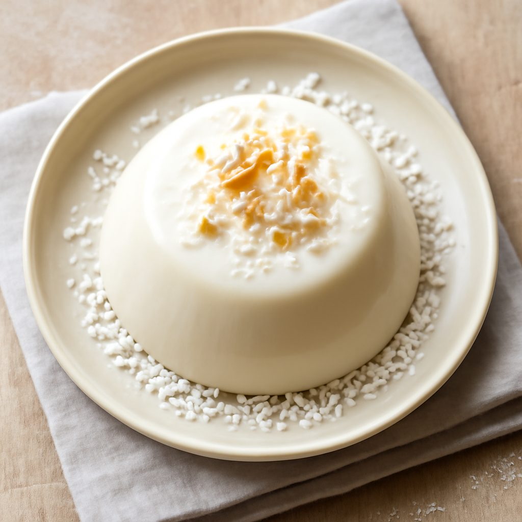 Budino al cocco al vapore