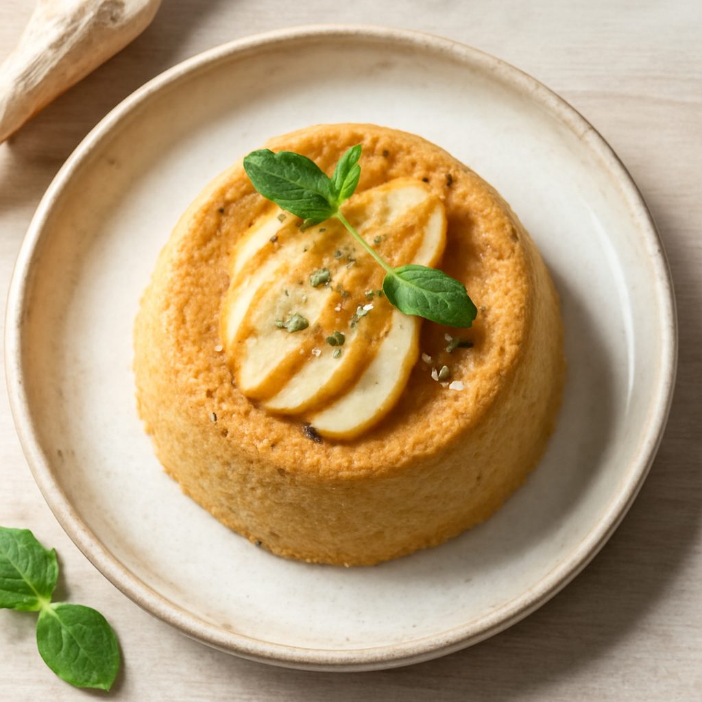 Budino alle pere con salsa caramello
