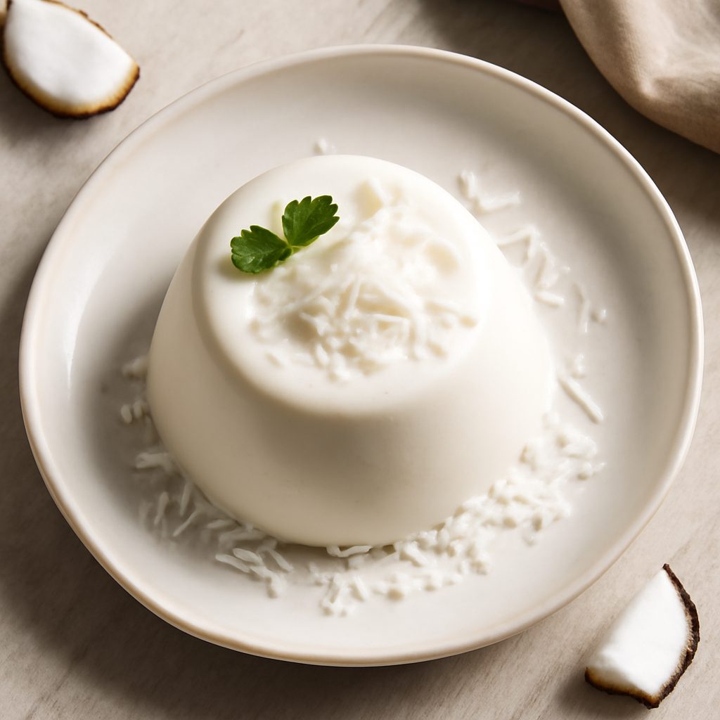 Budino di cocco proteico low-carb