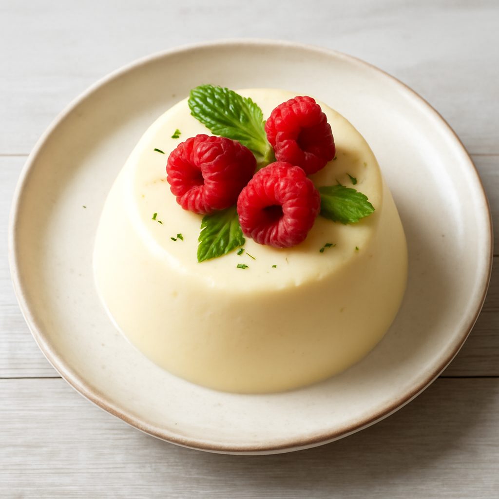 Budino allo yogurt greco e frutta fresca